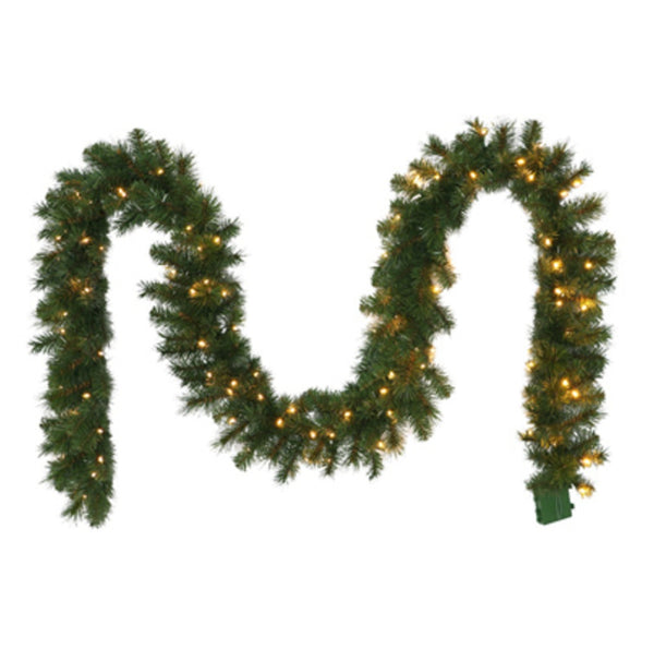 Holiday Wonderland 277-G8208-9/10LW3K1-JB Christmas Garland, Green