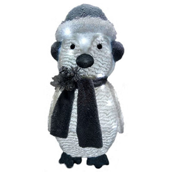 Holiday Wonderland 53070-88 LED Twinkling Christmas Penguin, 28 Inch