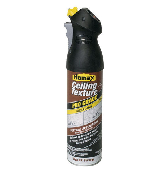 Homax 4665 Pro Grade Knockdown Water Based Ceiling Texture, White, 20 Oz