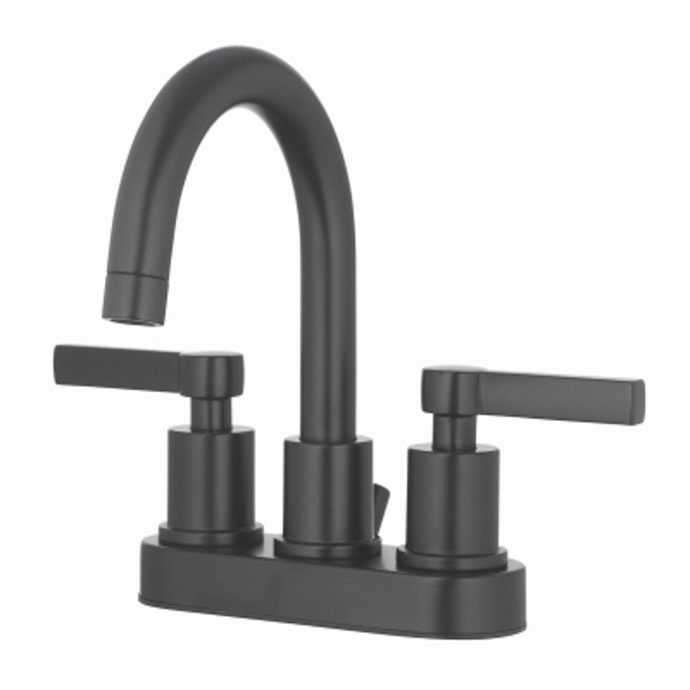 HomePointe 109731 2-Handle Bathroom Faucet, Matte Black