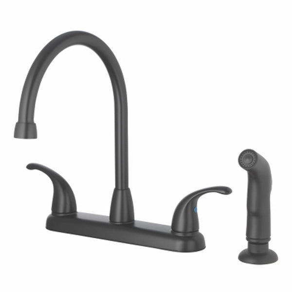 HomePointe 109729 High Arc Kitchen Faucet, Matte Black