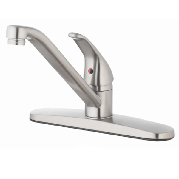 HomePointe 109732 Single-Handle Kitchen Faucet, Brushed Nickel