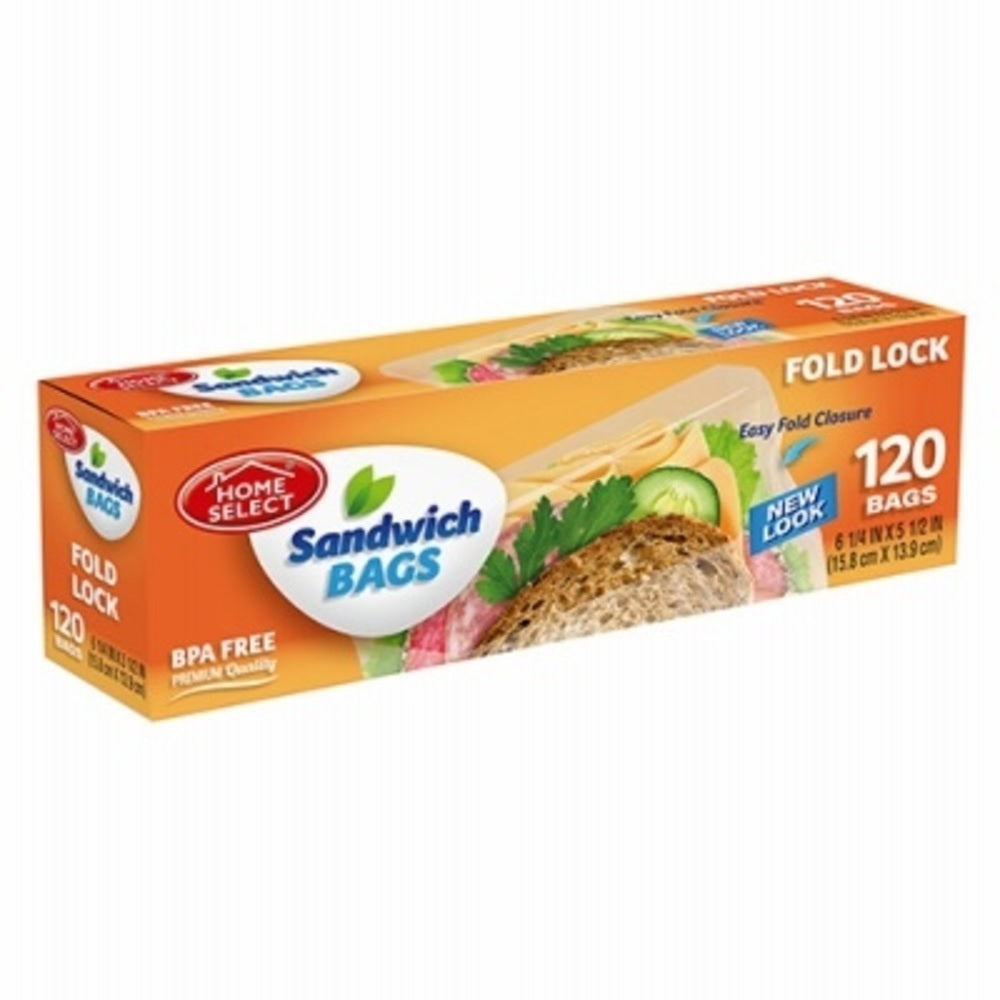 Home Select 6071-24  Fold Lock Sandwich Bags