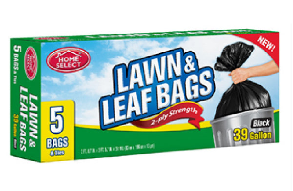 Home Select 10060-24 Lawn & Leaf Trash Bags, 2-Ply