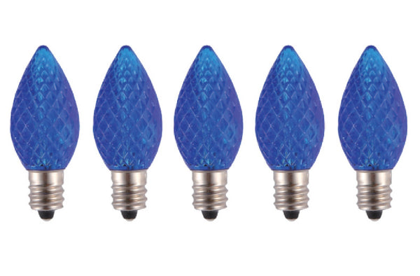 Hometown Holidays 24774 C7 LED Christmas Light Bulb, Blue