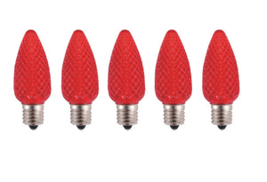 Hometown Holidays 24992 C9 LED Christmas Light Bulb, Red