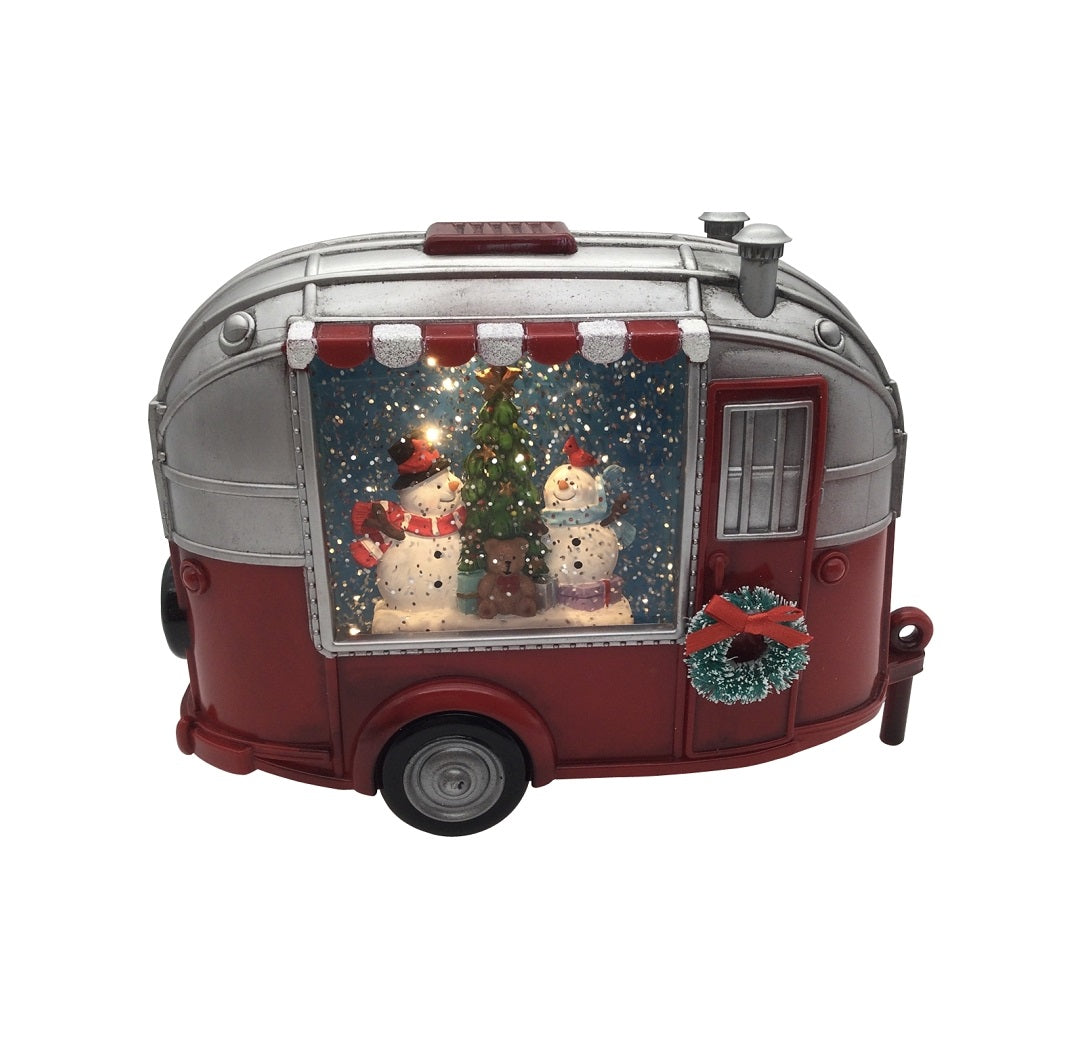 Hometown Holidays 21705 Camper Trailer Christmas Ornament, Acrylic, 8 inches