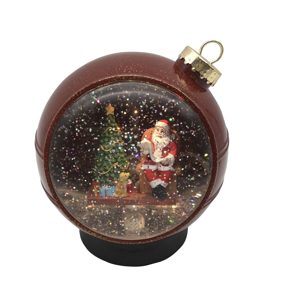 Hometown Holidays 21703 Christmas Scene Ornament, Red, 6 inches