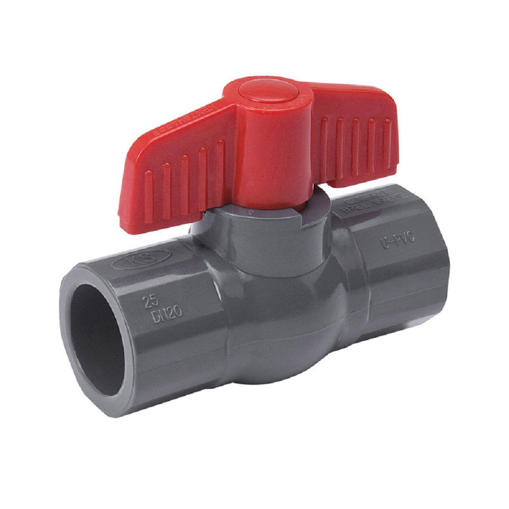 B&K 107-607 ProLine Slip Ball Valve, PVC, 150 psi