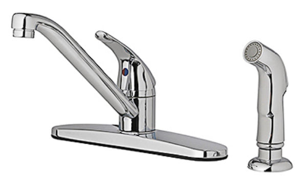Homewerks 67210-2501 Single Lever Handle Kitchen Faucet, Chrome Finish