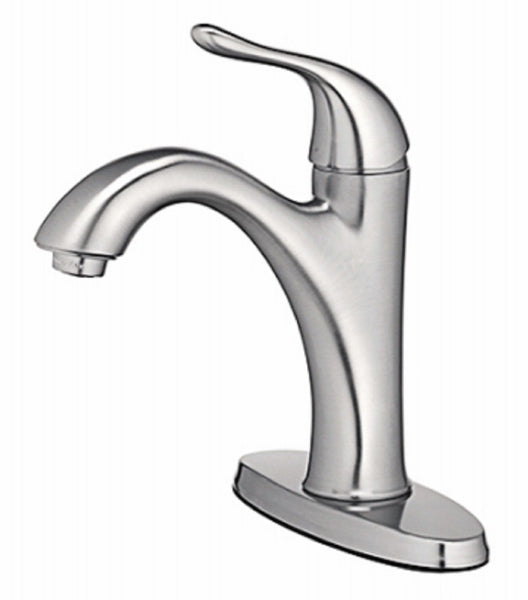 Homewerks 67510W-6104 Single Lever Handle Lavatory Faucet, Chrome Finish