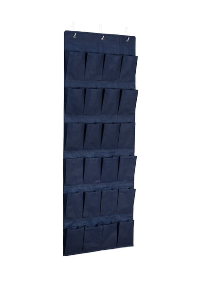 Honey Can Do SFT-02822 Over-The-Door Shoe Organizer, Light Blue
