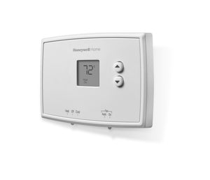 Honeywell RTH111B1024/E1 Heating and Cooling Push Buttons Thermostat, White