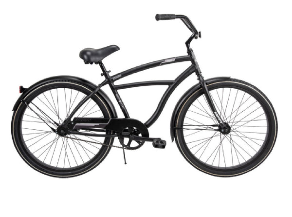 Huffy 66649 Men's Cruiser Bicycle, Matte Black