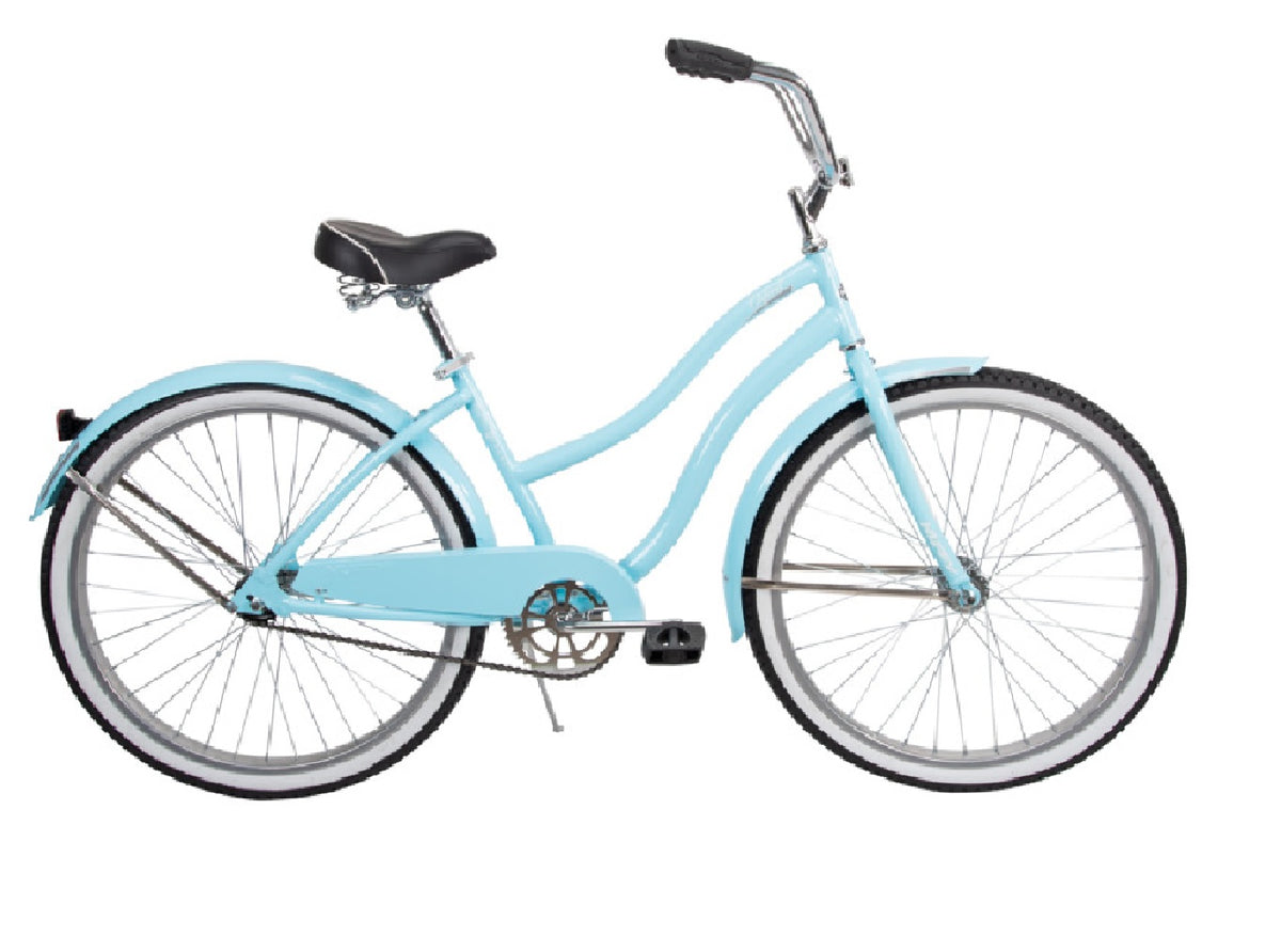 Huffy +6639 Women's Cruiser Bicycle, Sky Blue, 26 Inch