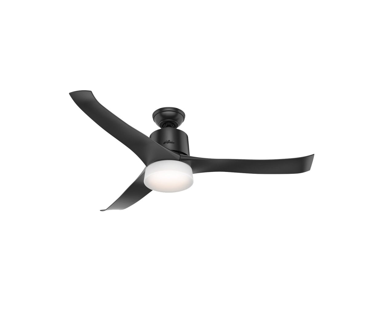 Hunter 330990 Symphony Ceiling Fan, Black, 54"