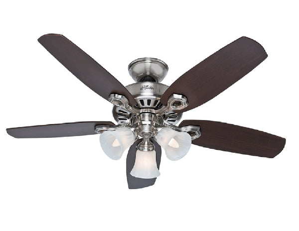 Hunter Fan 52106 Builder LED Indoor Ceiling Fan, Brushed Nickel, 42 inch