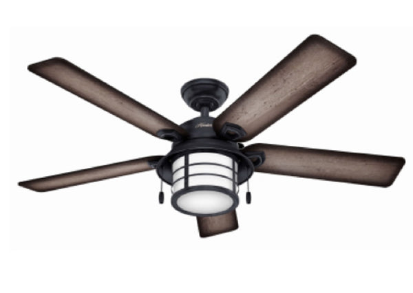 Hunter Fan 59135 Key Biscayne Ceiling Fan, Weathered Zinc