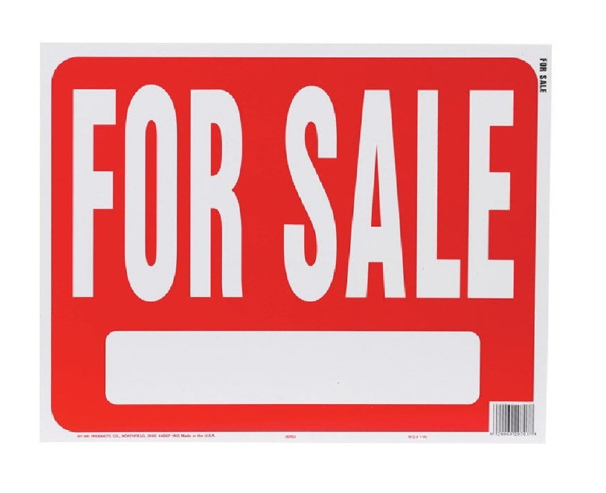Hy-Ko 20703 English For Sale Jumbo Sign, Plastic