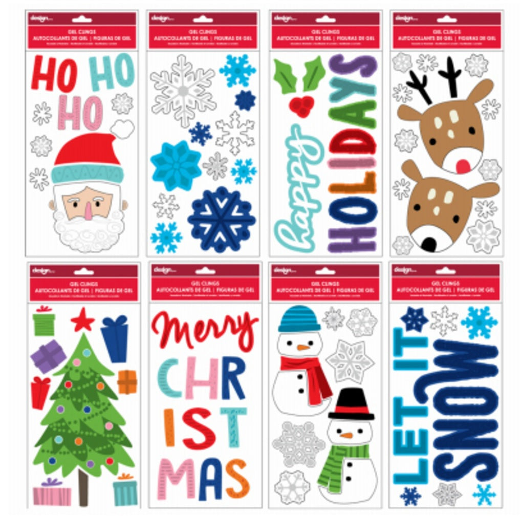 IG Design IG128384 Christmas Gel Clings, Small