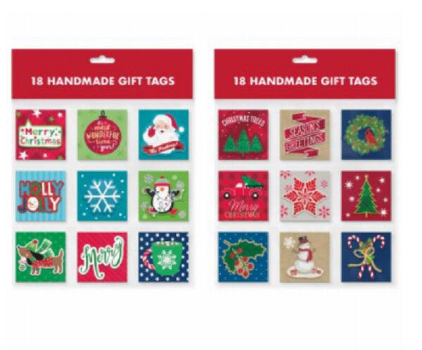 IG Design IG113619 Christmas Papercraft Gift Tags, 18 Count