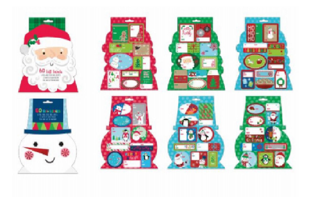 IG Design IG133621 Christmas Traditional Theme Label Booklet, 60 Count