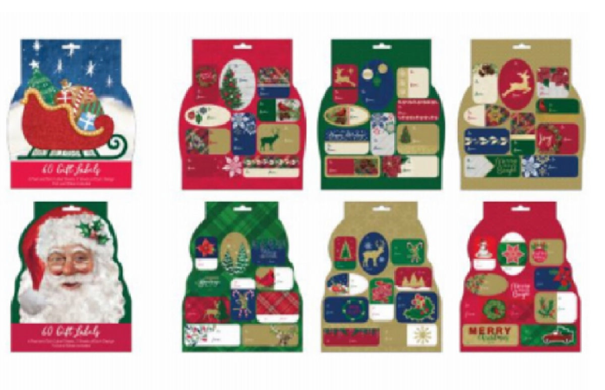 IG Design IG133622 Christmas Traditional Theme Papercraft Label Booklet