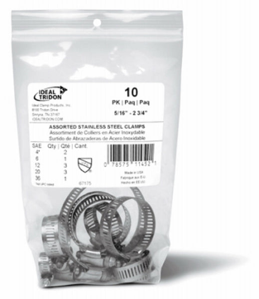 Ideal Clamp 671755J Hose Clamp Contractor Pack Stainless Steel