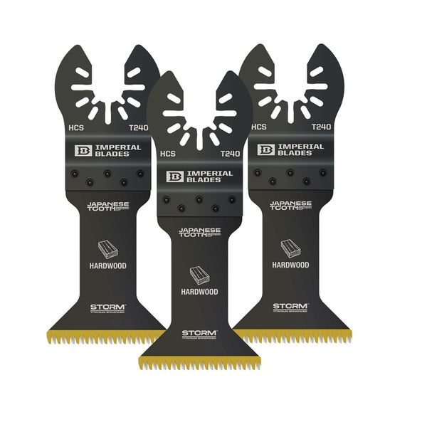 Imperial Blades IBOAT240-3 One Fit Oscillating Saw Blades, High Carbon Steel