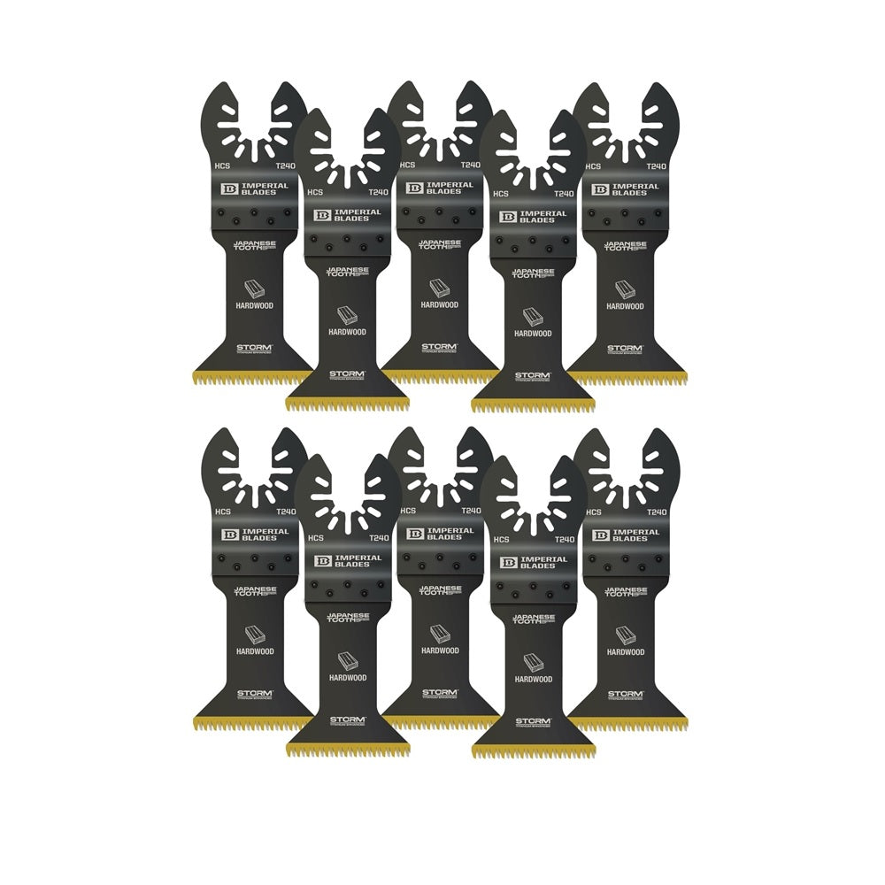 Imperial Blades IBOAT240-10 One Fit Oscillating Saw Blades, High Carbon Steel