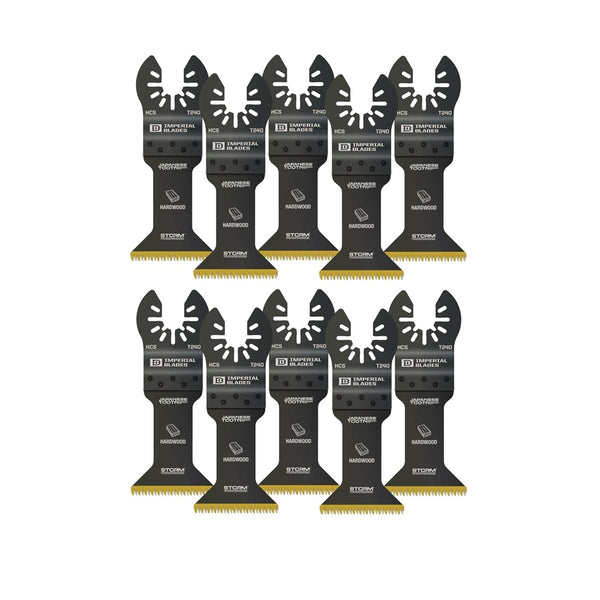 Imperial Blades IBOAT240-10 One Fit Oscillating Saw Blades, High Carbon Steel