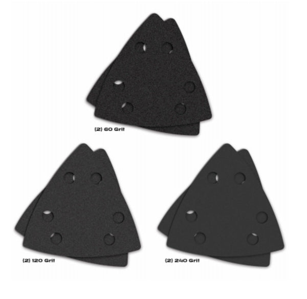 Imperial Blades IBOTSPHV-6 Oscillating Multi-Tool Triangle Sandpaper, 6 Pack