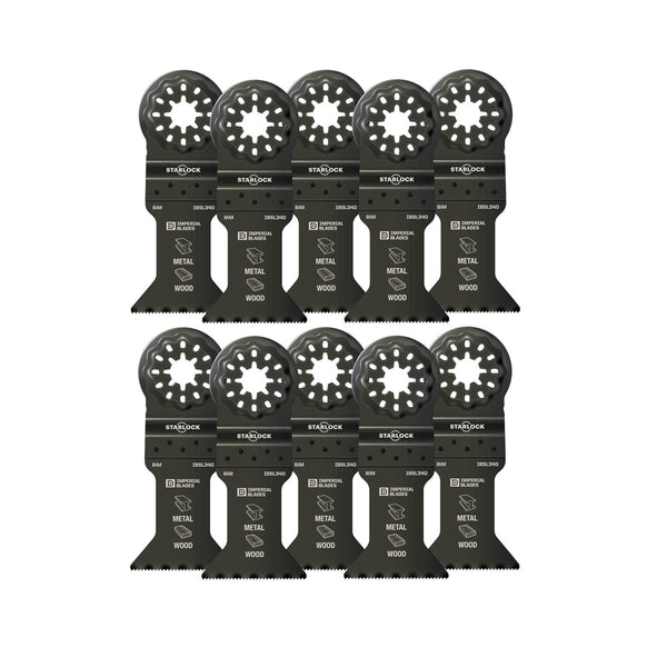 Imperial Blades IBSL340-10 Starlock Metal/Wood Blades, 1-3/4 Inch