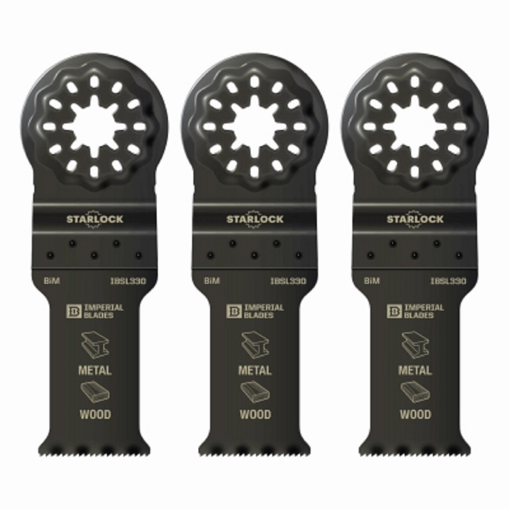 Imperial Blades IBSL330-3 Starlock Oscillating Saw Blade, 1-1/8 Inch