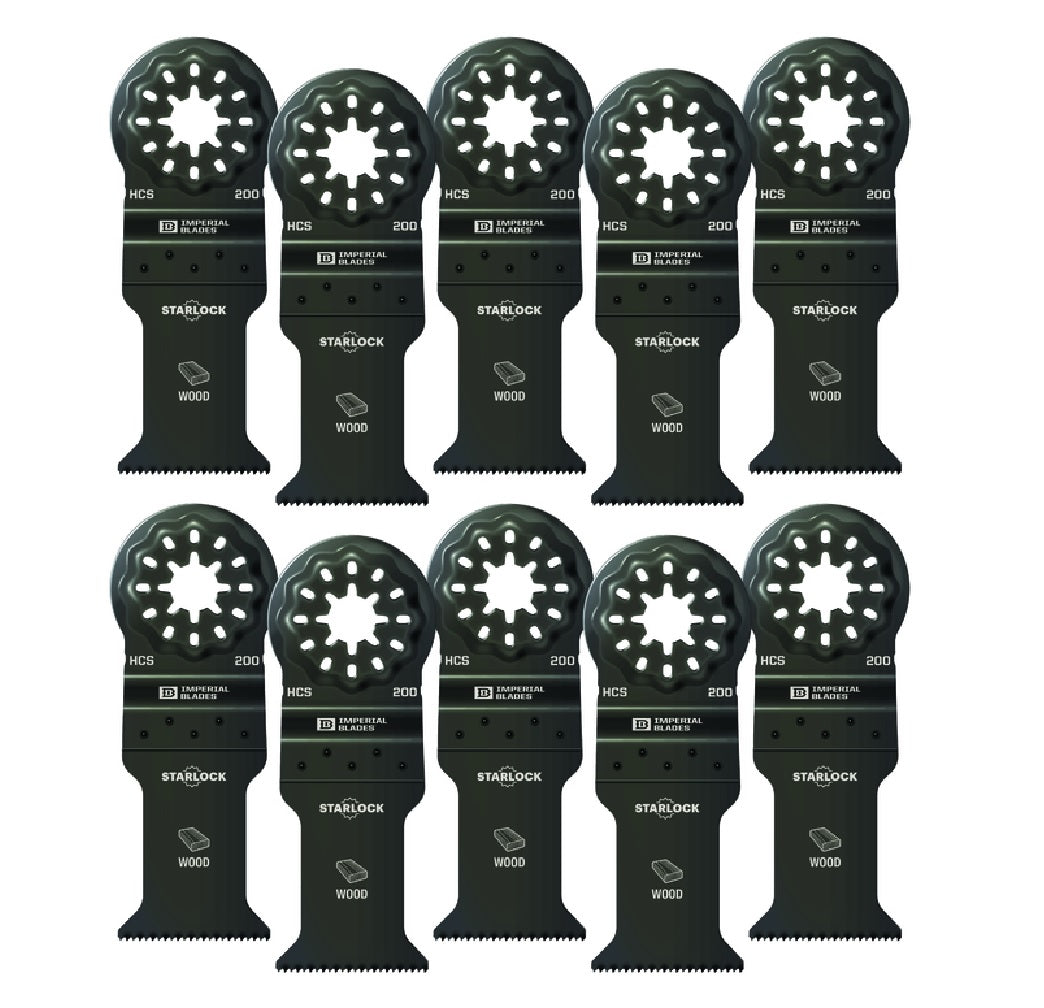 Imperial Blades ISBL200-10 Starlock Fast Wood Blades, 1-3/8 Inch