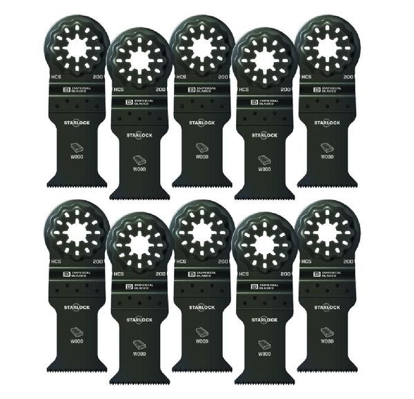 Imperial Blades ISBL200-10 Starlock Fast Wood Blades, 1-3/8 Inch