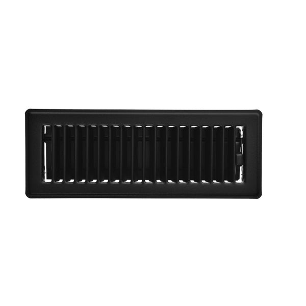 Imperial RG2143 Floor Register, Louvered Steel, Black