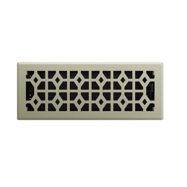 Imperial RG3464 Templar Decorative Floor Register, Satin Nickel