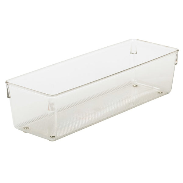 InterDesign 52930 Linus Drawer Organizer, Clear, Plastic