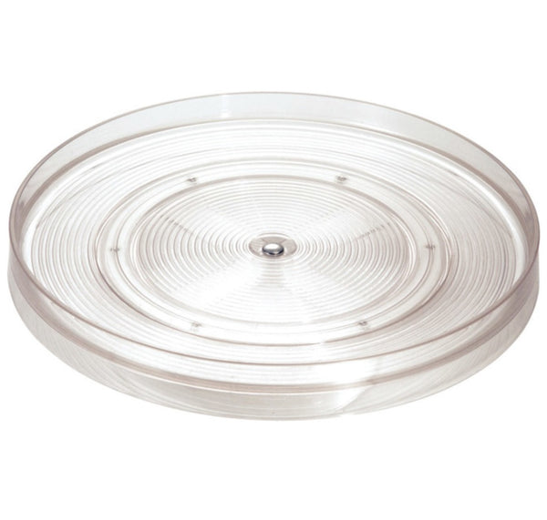 InterDesign 54030 Turntable Linus Storage Tray Organizer, Clear