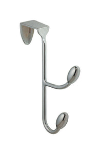 InterDesign® 76500 Orbinni Over The Door Double Hook, Chrome