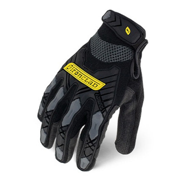 Ironclad IEX-MIG-04-L Command Impact Work Gloves Touch Screen Gloves, Black, Large