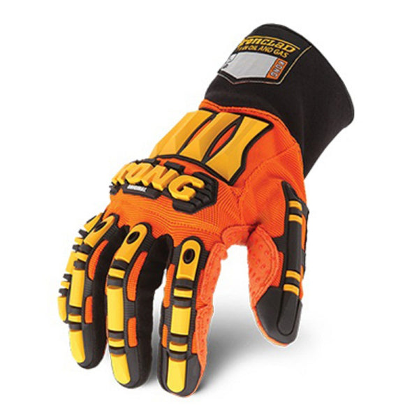 Ironclad SDX2-04-L Original Oil & Gas Safety Impact Gloves, Orange, Large