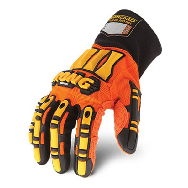 Ironclad SDX2-05-XL Original Oil & Gas Safety Impact Gloves, Orange, X-Large