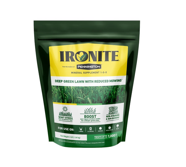 Ironite 100544882 Lawn Fertilizer, 3 lb