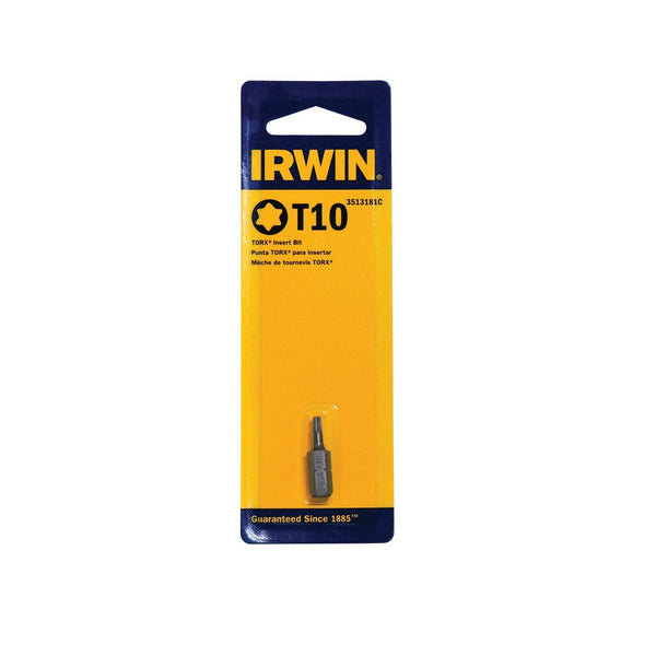 Irwin 3513181C Torx Insert Bit, T10 x 1"