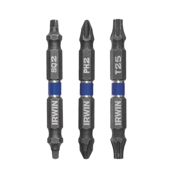 Irwin IWAF32DEP2S23 Double-Ended Impact Bit Set, 3 Piece, 2-3/8"