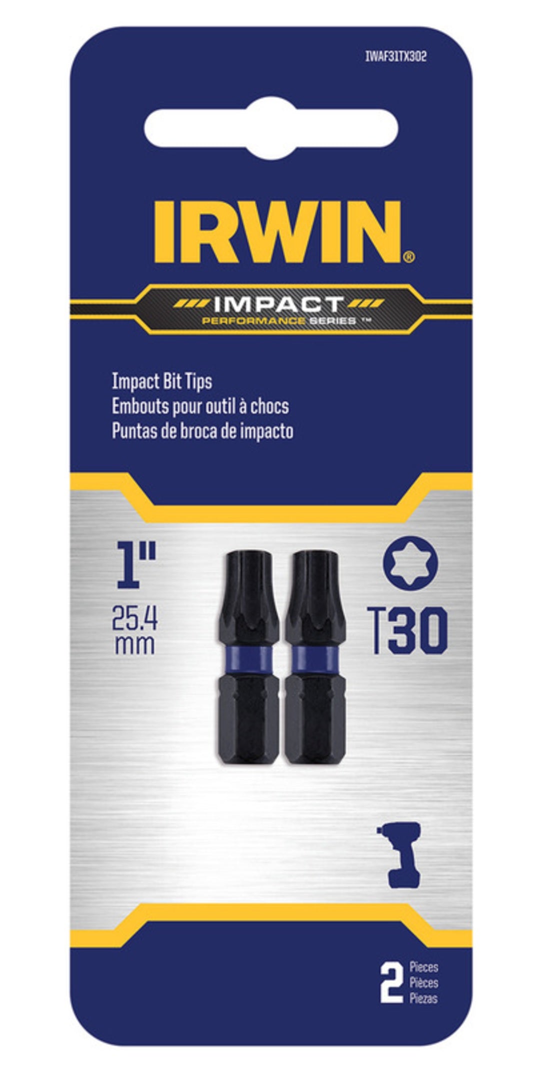 Irwin IWAF31TX302 T30 Drive Insert Bit, Steel