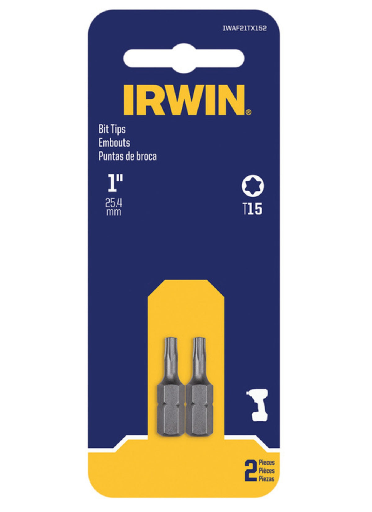 Irwin IWAF21TX152 Torx Insert Bit, Steel