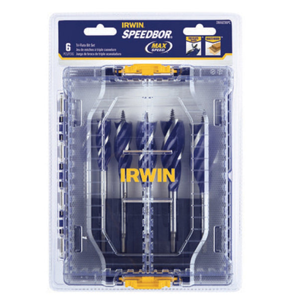 Irwin IWAX236PC Speedbor Max Drill Bit Set, 6 Piece